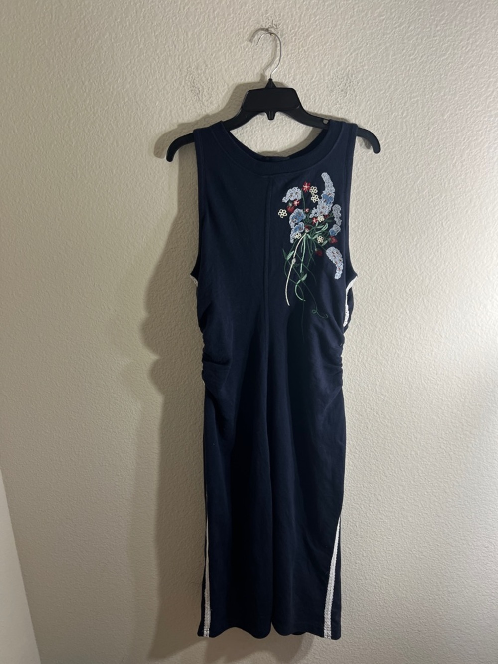 Anthropologie Daily Practice Sports Start Sleeveless Midi Dress nautical summer - Picture 8 of 14